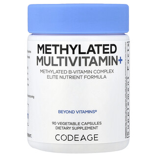 Codeage, метиловані мультивітаміни+, 90 рослинних капсул