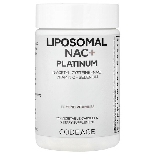 Codeage Liposomal NAC+ Platinum, 120 Vegetable Capsules