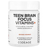 Teen Brain Focus Vitamins+, 60 Vegetable Capsules