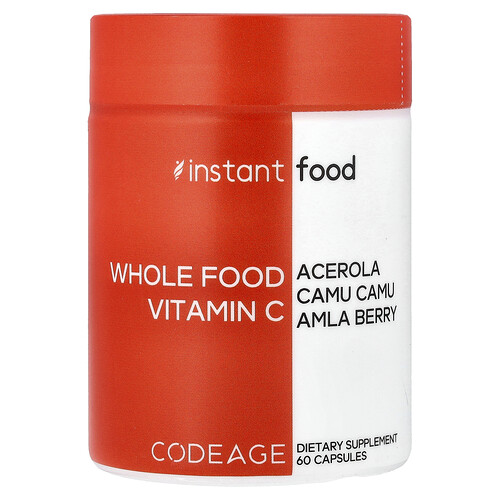 Codeage Whole Food Vitamin C, 60 Capsules