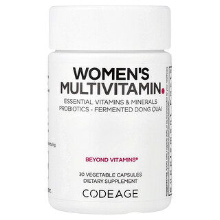 Codeage, Women's Multivitamin, Multivitamin für Frauen, 30 pflanzliche Kapseln