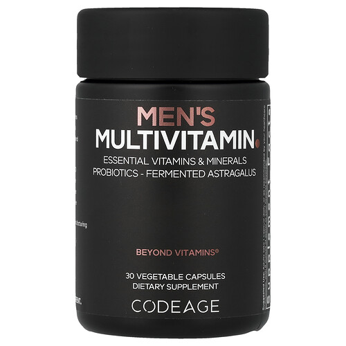 Codeage, Men's Multivitamin, Multivitamin für Männer, 30 pflanzliche Kapseln