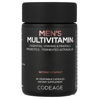 Codeage, Suplemento multivitamínico para hombres, 30 cápsulas vegetales