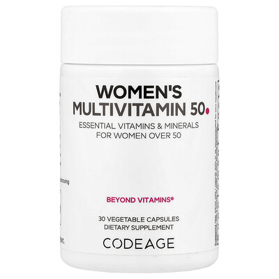Codeage Womens Multivitamin 50 30 Vegetable Capsules