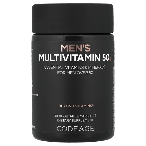 Codeage, Men's Multivitamin 50, 30 pflanzliche Kapseln