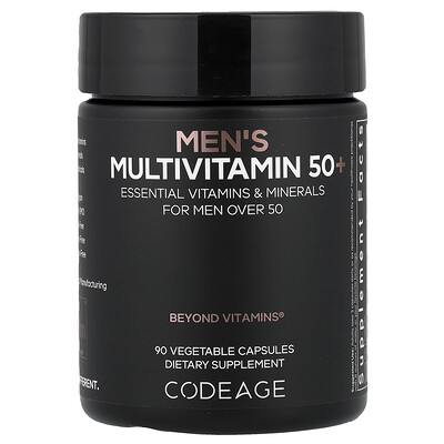 Codeage Mens Multivitamin 50 90 Vegetable Capsules