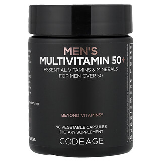 Codeage, Multivitamin Lelaki 50+, 90 Kapsul Sayuran