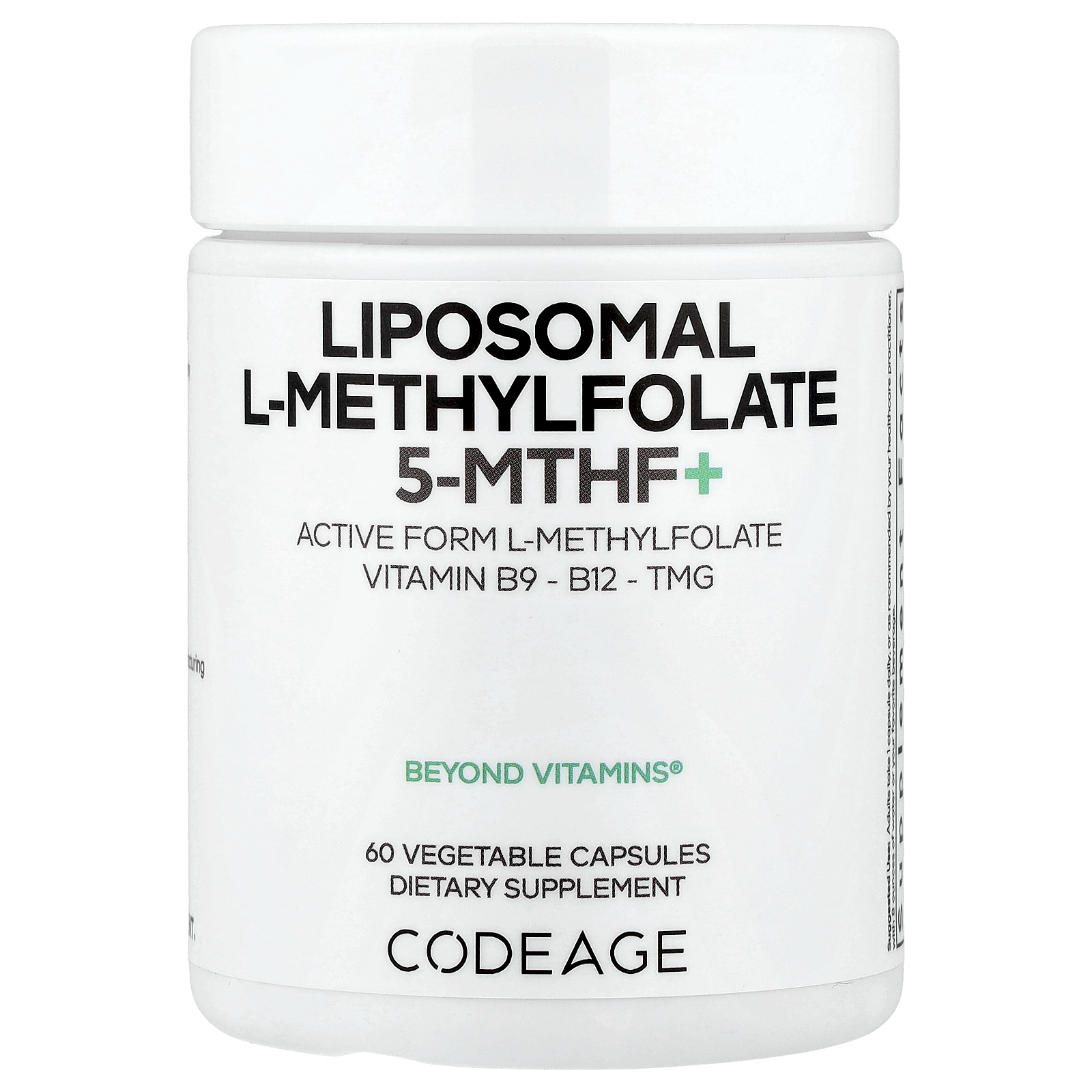 Liposomal L-Methylfolate 5-MTHF+, 60 Vegetable Capsules | eBay
