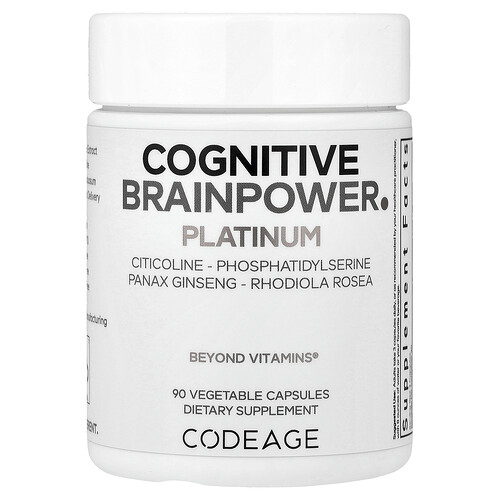 Codeage, Cognitive Brainpower Platinum, kognitive Gehirnleistung, 90 pflanzliche Kapseln
