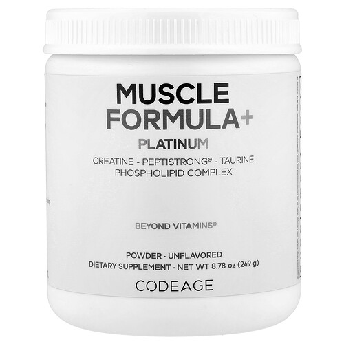 Codeage Muscle Formula+, Platinum, Unflavored, 8.78 oz (249 g)