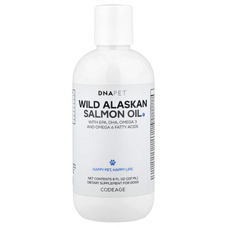 Codeage, DNA Pet, Aceite de salmón salvaje de Alaska, para perros, 237 ml (8 fl oz)