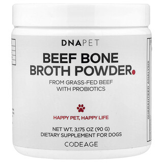 Codeage, DNA Pet, Beef Bone Broth Powder, For Dogs, 3.175 oz (90 g)