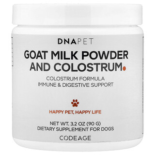 Codeage, DNA Pet, sušené kozí mléko a kolostrum, pro psy, 90 g (3,2 oz)