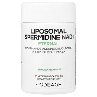 Codeage, Liposomal Spermidine NAD+, 30 Vegetable Capsules