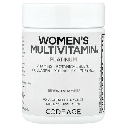 Codeage Women's Multivitamin, Platinum, 90 Vegetable Capsules