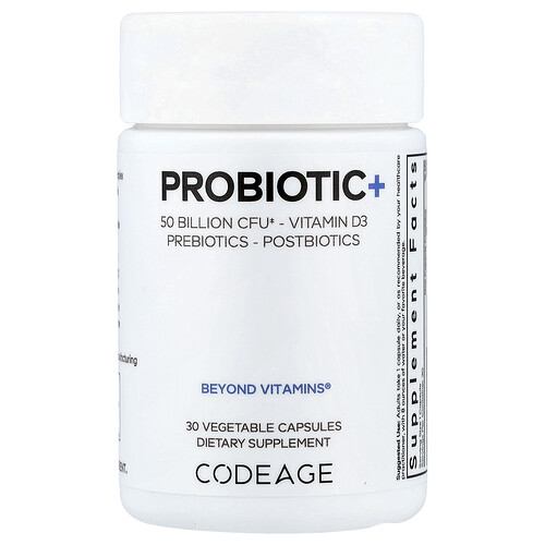 Codeage Probiotic+, 30 Vegetable Capsules