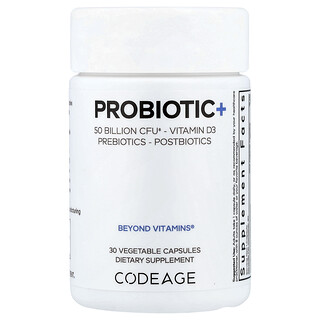 Codeage, Probiotic+, 30 capsule vegetali