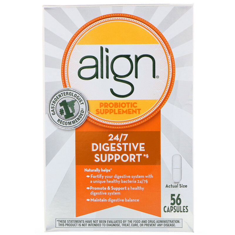 Align Probiotics, 24/7 Digestive Support, Probiotic Supplement, 56