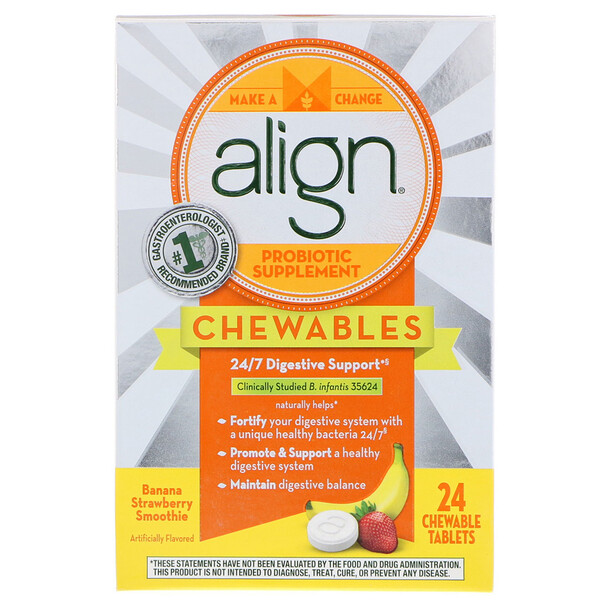 Align Probiotics, 24/7 Digestive Support, Probiotic Supplement