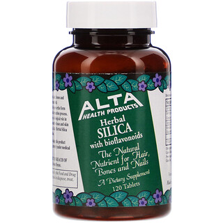 Alta Health, سيليكا عشبية مع فلافونويدات حيوية، 120 قرصًا