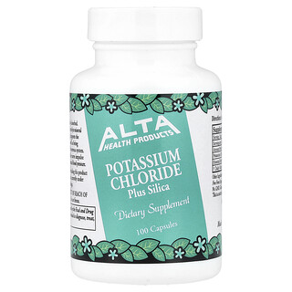 Alta Health, Potassium Chloride plus Silica, Kaliumchlorid plus Silica, 100 Kapseln