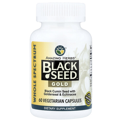 Amazing Herbs, Black Seed™, Gold, 60 pflanzliche Kapseln