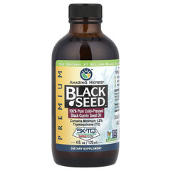 Premium Black Seed™, на 100 % чиста олія насіння чорного кмину холодного віджиму, 120 мл (4 рідк. унції)