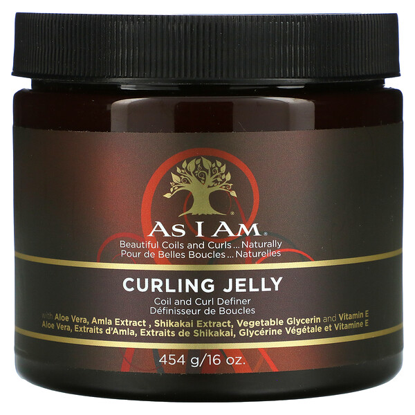As I Am, Classic, Curling Jelly, Coil And Curl Definer, 16 oz (456 g)
