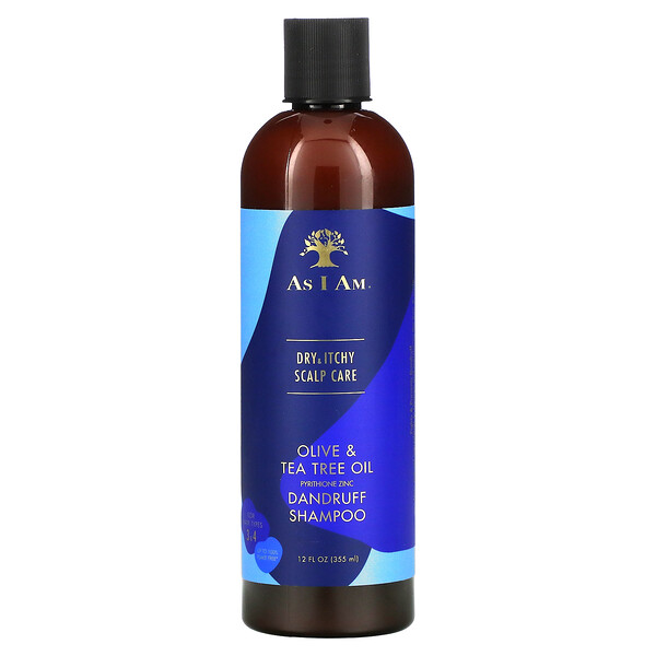 As I Am, Dry & Itchy Scalp Care, Olive & Tea Tree Oil Dandruff Shampoo, 12 fl oz (355 ml)