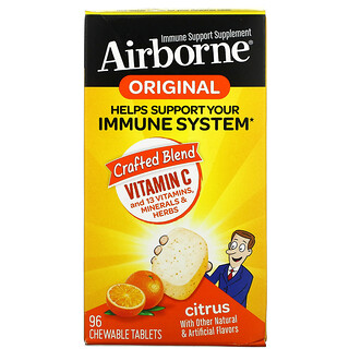 AirBorne, Original 機體抵抗強化咀嚼片，柑橘味，96 片