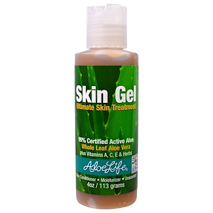 Aloe Life International, Inc, Гель для кожи, максимальный уход за кожей, без ароматизаторов, 4 унции (113 г)