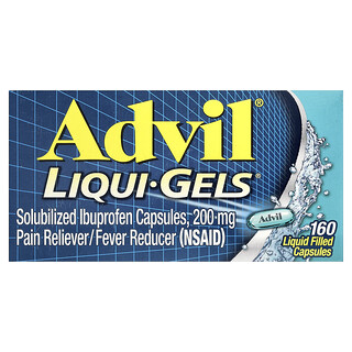 Advil, Liqui-Gels®, ибупрофен, 200 мг, 160 капсул с жидкостью