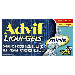 Advil, Liqui-Gels®, ибупрофен, мини-капсулы, 200 мг, 160 капсул с жидкостью