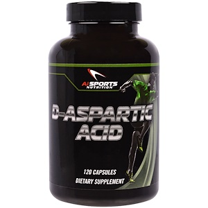 AI Sports Nutrition, D-аспарагиновая кислота, 120 капсул