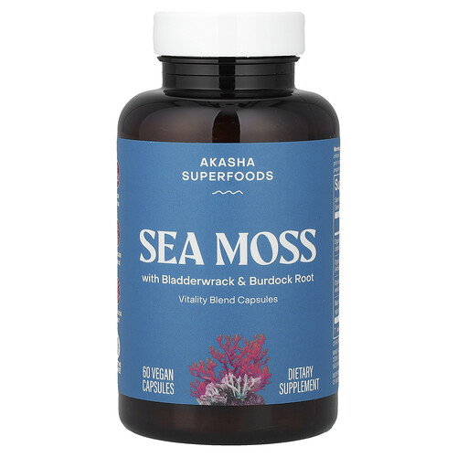 Akasha Superfoods Sea Moss, 60 Vegan Capsules