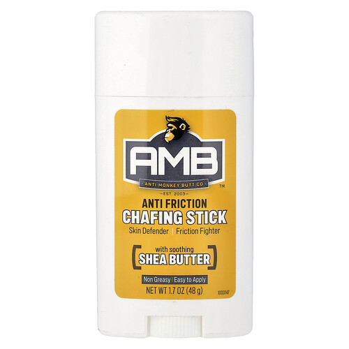 Anti Monkey Butt Anti Friction Chafing Stick With Soothing Shea Butter, 1.7 oz (48 g)