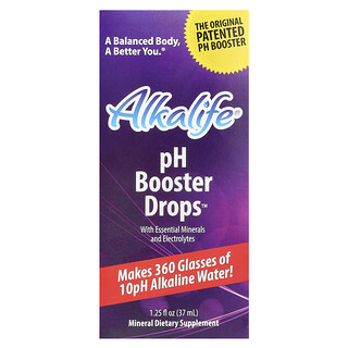 Alkalife, Gotas de Reforço de pH com Minerais Essenciais e Eletrólitos, 37 ml (1,25 fl oz)