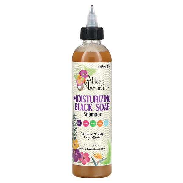 Alikay Naturals‏, Moisturizing Black Soap Shampoo, 8 fl oz (237 ml)