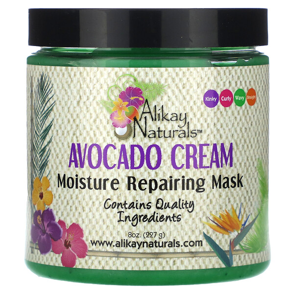 Alikay Naturals‏, Avocado Cream Moisture Repairing Mask, 8 oz (227 g)