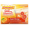 إميرجن - سي, Vitamin C, Flavored Fizzy Drink Mix, Super Orange, 1,000 mg, 30 Packets, 0.32 oz (9.1 g) Each