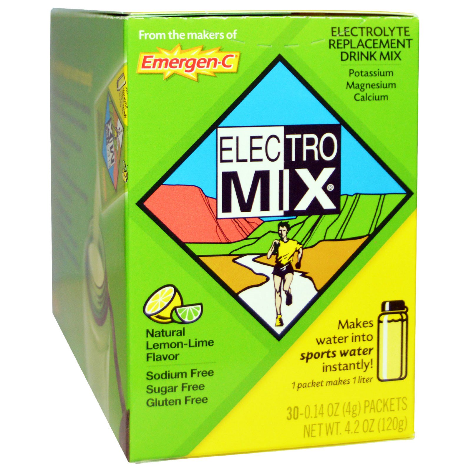 Emergen-C, Electro Mix, Lemon-Lime, 30 Packets, 0.14 oz (4 g) Each 