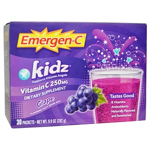 Emergen-C, Kids, Grape, 30 Packets, (9.4 g) Each