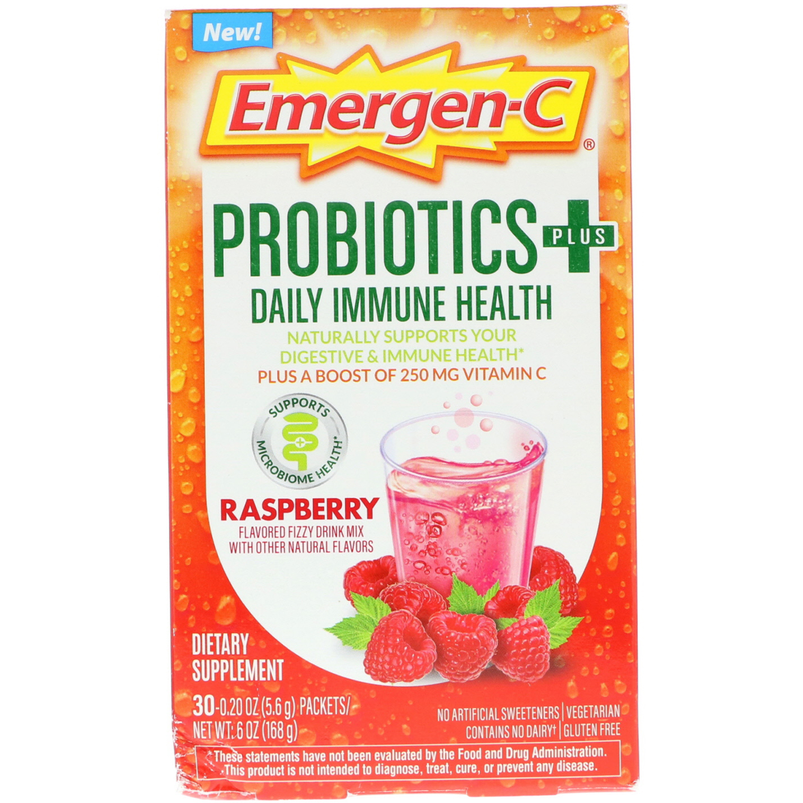 Can You Take Emergen C While Nursing Emergen C Probiotics Plus Daily Immune Health Raspberry 30 Packets 0 20 Oz 5 6 G Each Iherb