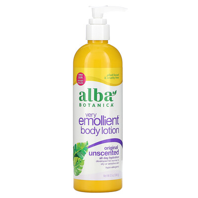 

Alba Botanica, Very Emollient Body Lotion, Original, Unscented, 12 oz (340 g)