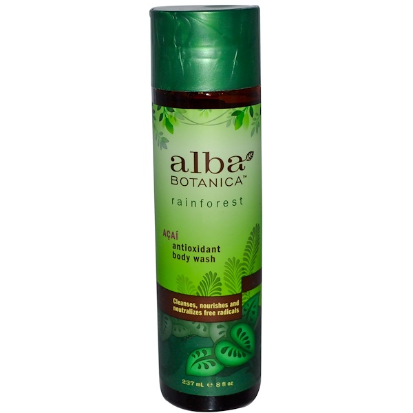 Alba Botanica, Acai Antioxidant Body Wash, 8 fl oz (237 ml) (Discontinued Item) 