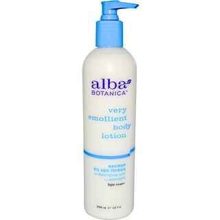 Alba Botanica, Смягчающий лосьон для тела, формула для очень сухой кожи, 12 жидких унций (350 мл)