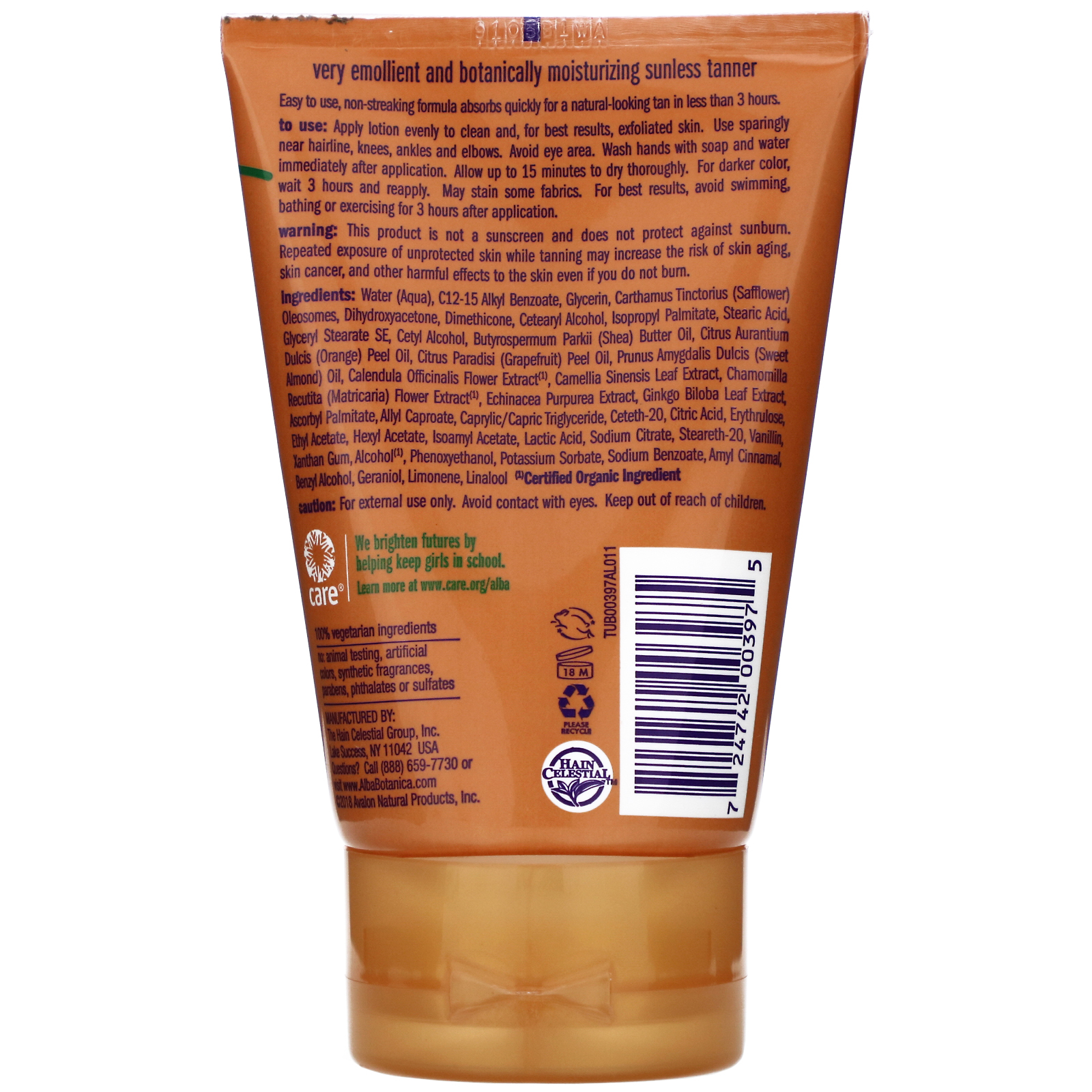 Alba Botanica Sunless Tanner 4 Oz 113 G IHerb