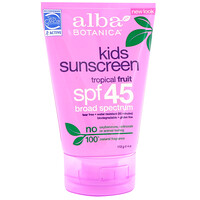 Детский солнцезащитный крем, тропические фрукты, SPF 45, 4 унции (113 г) - изображение