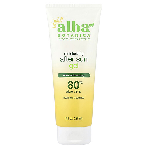 Alba Botanica, Feuchtigkeitsspendendes After Sun Gel, 80 % Aloe Vera, 237 ml