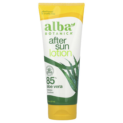 Alba Botanica , After Sun Lotion, 85% Aloe Vera Fl Oz (237 Ml) Size 8